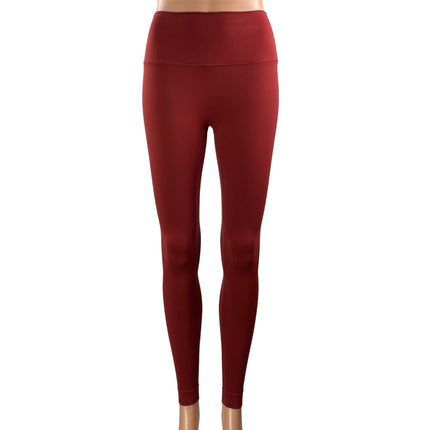 Set Active Women's Red High Rise Workout Gym Yoga Athletic Leggings Pants Size M