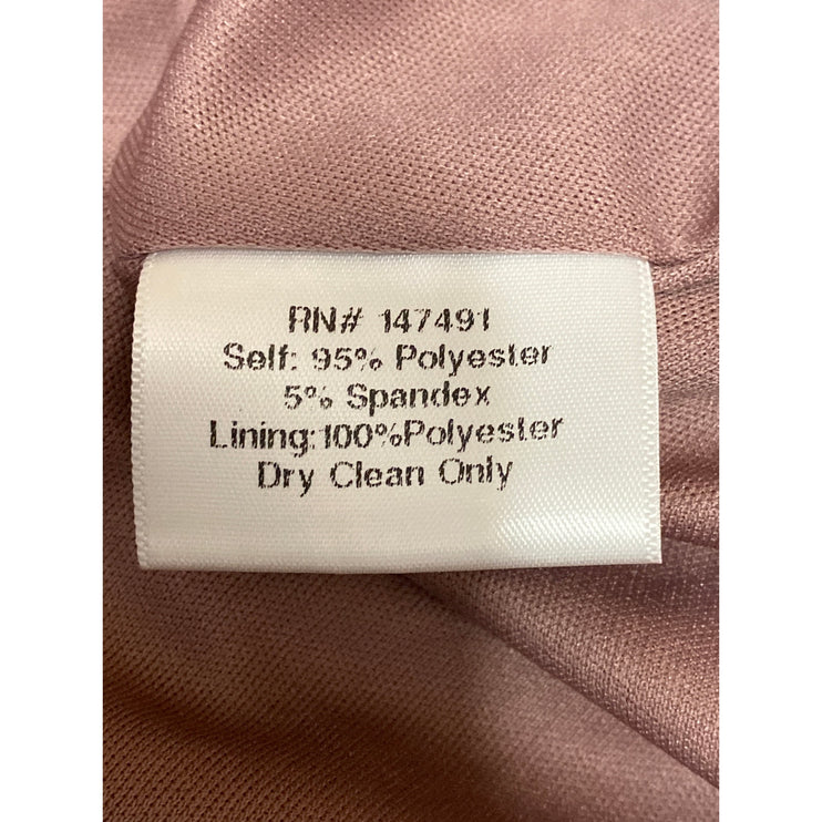 NEW Katie May Blush Pink Sleeveless Halter V Neck Open Back Bridesmaid Dress M