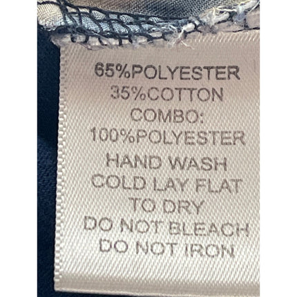 Alberto Makali Women's Blue Tiger Print Short Sleeve Crew T Shirt Tee Top Size S