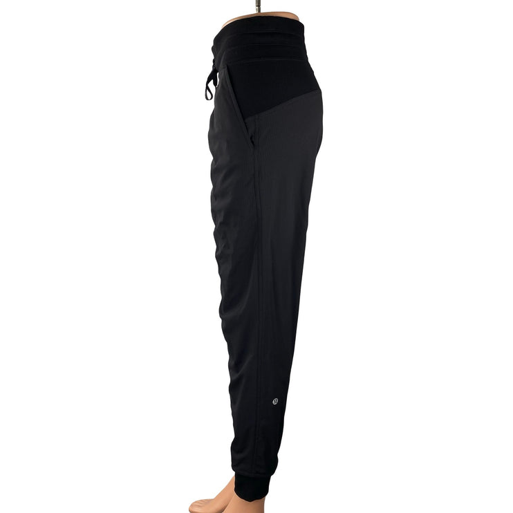 Lululemon Dance Studio Black Yoga Athletic Activewear Jogger Trousers Pants Sz 4