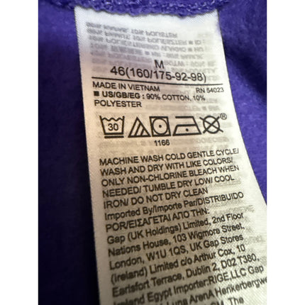 Gap Women's Purple Drawstring Fleece Drawstring Tapered Jogger Sweatpants Size M