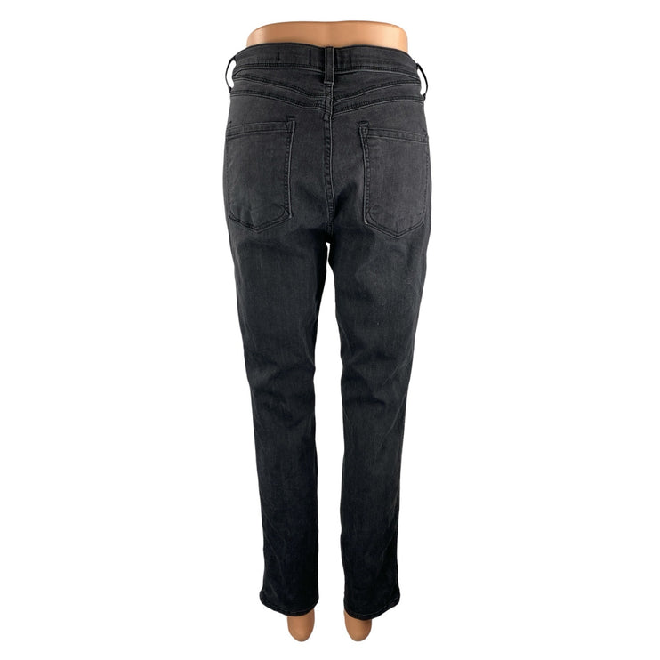 Free People Women's Gray High Rise Slim Fit Skinny Mom Denim Jeans Pants Size 31