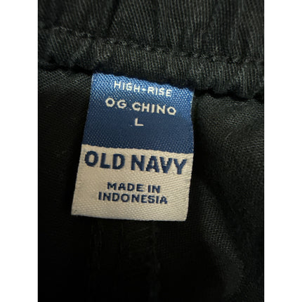 Old Navy OG Chino Women's Navy Blue High Rise Button Zip Utility Shorts Size L