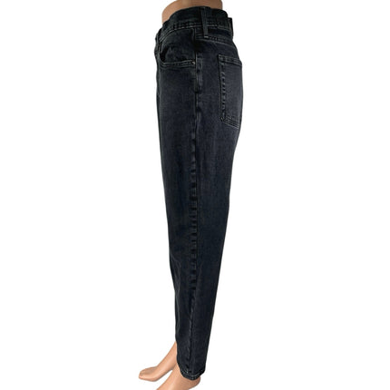 Everlane Original Cheeky Black Organic Cotton Straight High Waist Denim Jeans 29