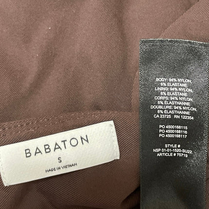 Aritzia Babaton Contour Womens Brown Sleeveless V-neck Tank Thong Bodysuit Top S