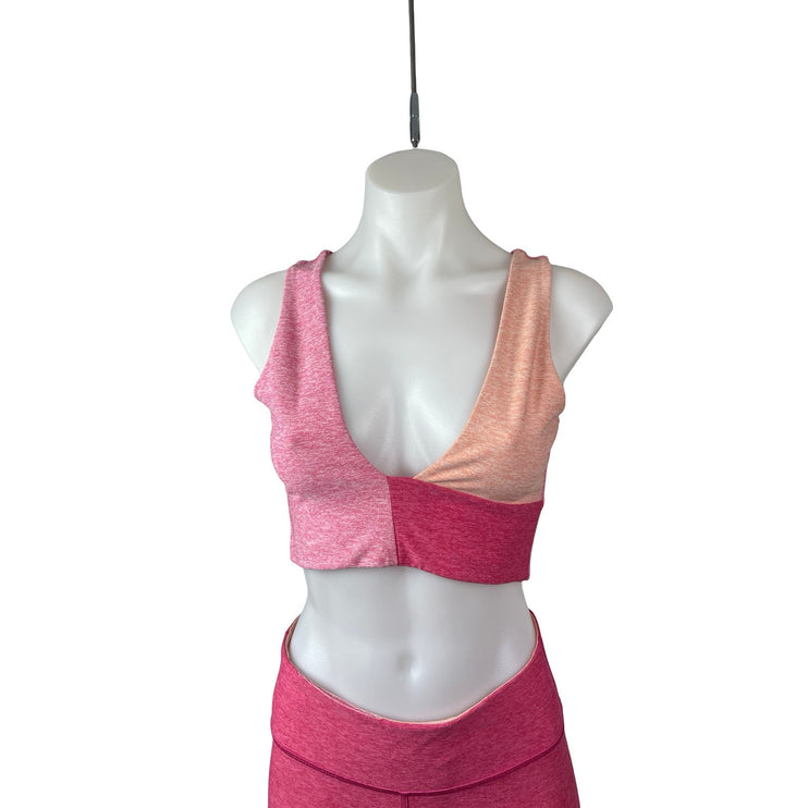 Outdoor Voices Color Block Venus Top Leggings Yoga Gym Athletic Activewear Set S