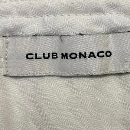 Club Monaco Women's White Linen High Waisted Wide Leg Palazzo Trousers Pants 34