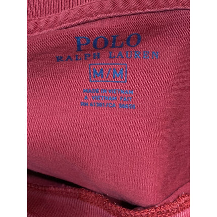 Polo Ralph Lauren Iconic Men's Red Crew Neck Short Sleeve Jersey T-Shirt Top M