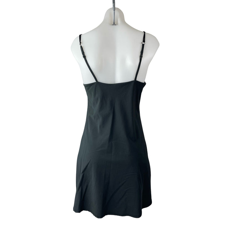 Abercrombie & Fitch Traveler Black Sleeveless Mini Tank Sheath Slip Dress Sz MT