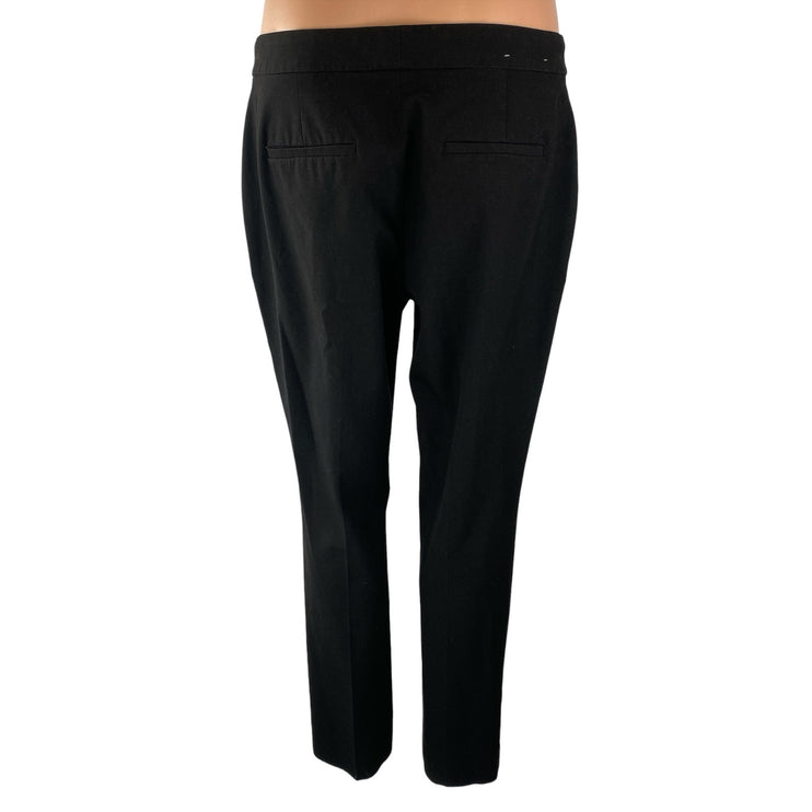 Ann Taylor Women's Black High Waisted Straight Leg Trousers Dress Pants Size 6