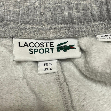 Lacoste Sport Gray Drawstring High Waisted Jogger Jogging Sweat Track Pants Sz L