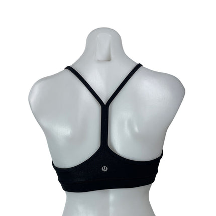 Bundle of 2 Lululemon Black Teal Strappy Yoga Athletic Sports Bra Crop Top Sz S