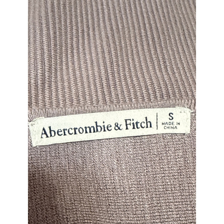 Abercrombie & Fitch Purple Ribbed Knit Square Neck Long Sleeve Bodysuit Top S