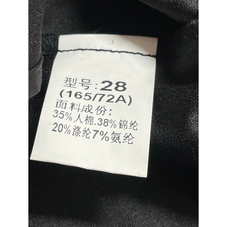 NEW Spring Women's Black High Rise Pull On Slit Flared Trousers Pants Size 28