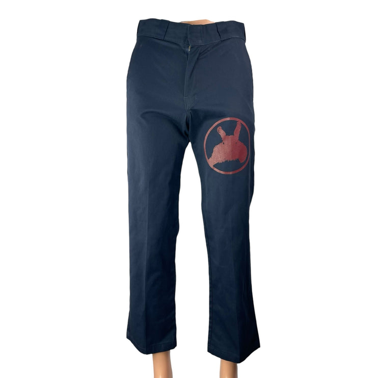 Dickies Men's Navy Blue High Rise Straight Chino Khaki Trousers Pants Size 30x30