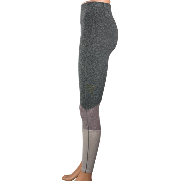 We Me Women's Gray High Rise Colorblock Activewear Athletic Legging Pants Sz S/P