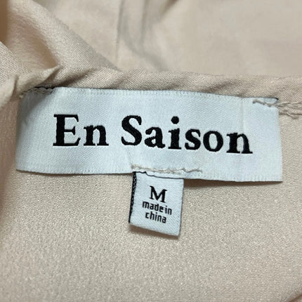 En Saison Beige Sleeveless V Neck Cami Camisole Tank Mini Slip Dress Size M
