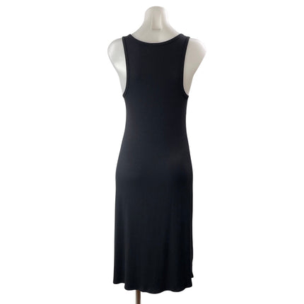 Aritzia Wilfred Free Women's Black Sleeveless Ribbed Knit Tank Midi Dress Size M