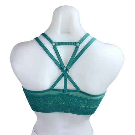 Gymshark Adapt Fleck Green Sleeveless Layered Seamless Athletic Sports Bra Top S