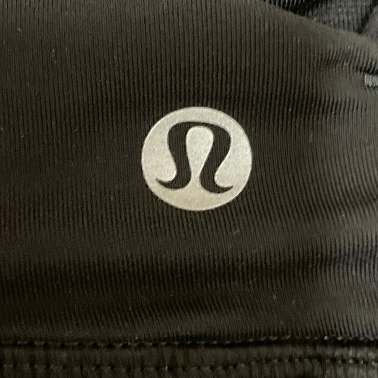 Lululemon Energy Black Sleeveless Strappy Cross Back Sports Bra Crop Tank Top S