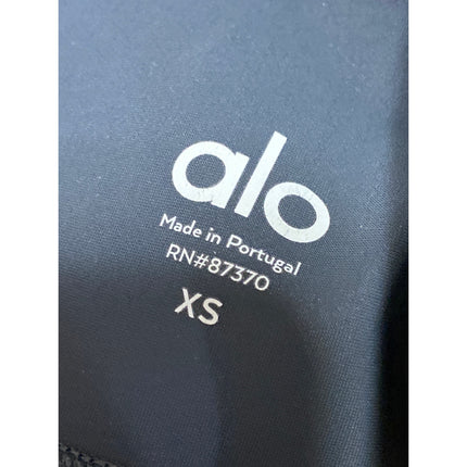 Alo Yoga Ripped Warrior Gray High Rise Yoga Workout Athletic Leggings Pants XS