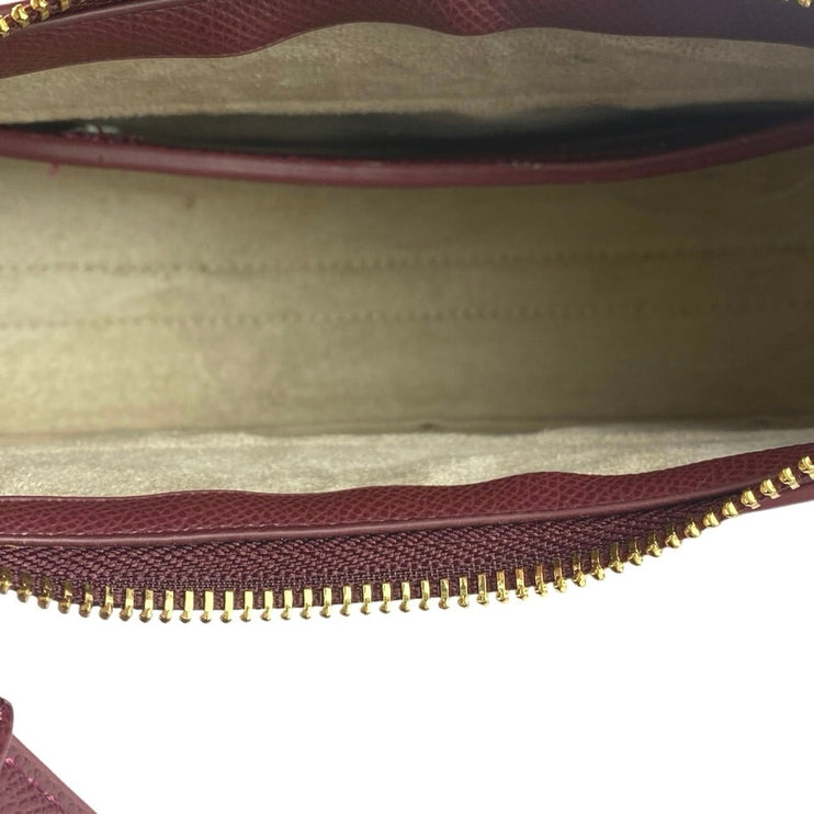 Polene Numero Dix Purple Leather 2-Way Crossbody Shoulder Crescent Handbag OS