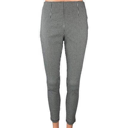 Calvin Klein Women's Black White Gingham Check Ankle Skinny Casual Pants Size 4