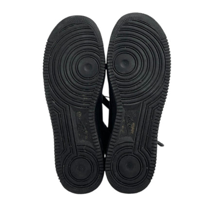 Nike Air Force 1 Black Leather High Top Round Toe Athletic Sneakers Shoes Sz 11