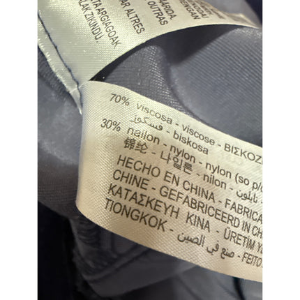 Zara Women's Purple Velvet Velour High Waisted Straight Leg Trousers Pants XS