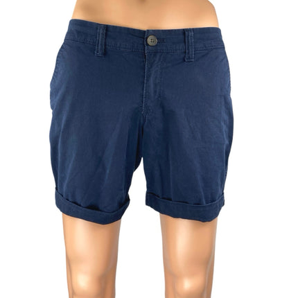 Old Navy Men's Blue Twill Cuffed Straight Leg Slim Fit Khaki Chino Shorts Size 4