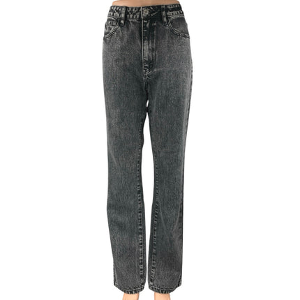 WeWoreWhat Women's Black High Waisted Straight Wide Leg Denim Jeans Pants Sz 28