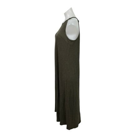 Madewell Women's Green Knit Sleeveless Midi Maxi Cami Tank Halter A-Line Dress S