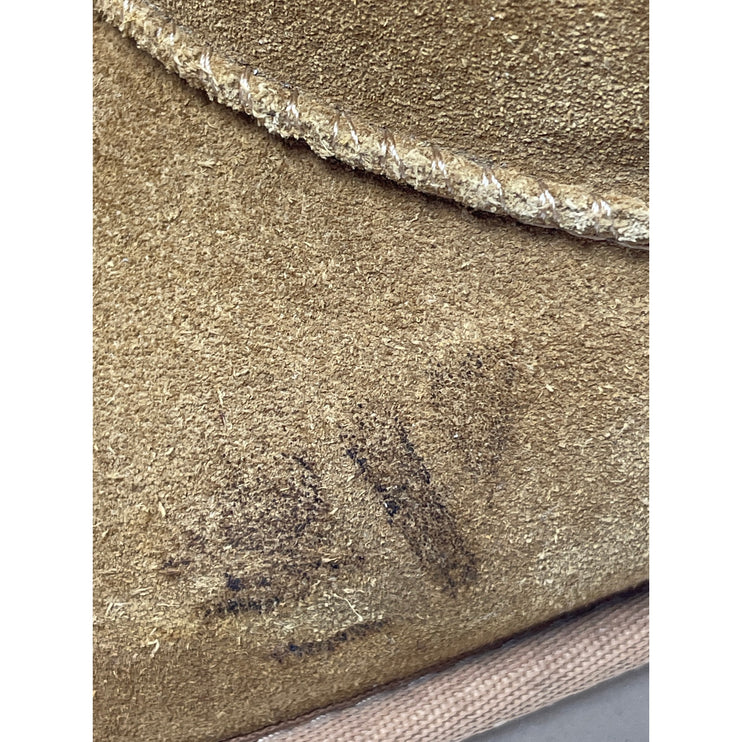 KOOLABURRA BY UGG Burra Brown Faux Fur Shearling Suede Mini Ankle Boots Size 8