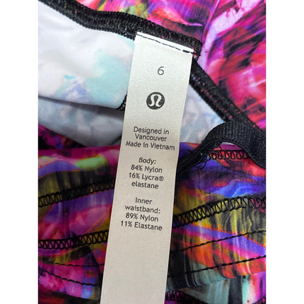 Lululemon Base Pace Hyper Flor Pink Yoga Running Athletic Leggings Pants Size 6