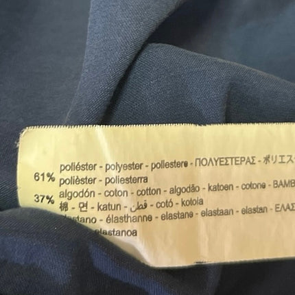 Zara Women's Blue White Long Sleeve Full Zip Windbreaker Bomber Coat Jacket S