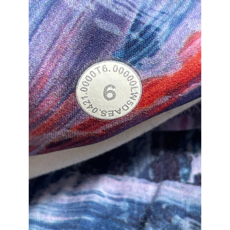 Lululemon Base Pace Abstract Skinny Yoga Athletic Activewear Leggings Pants Sz 6