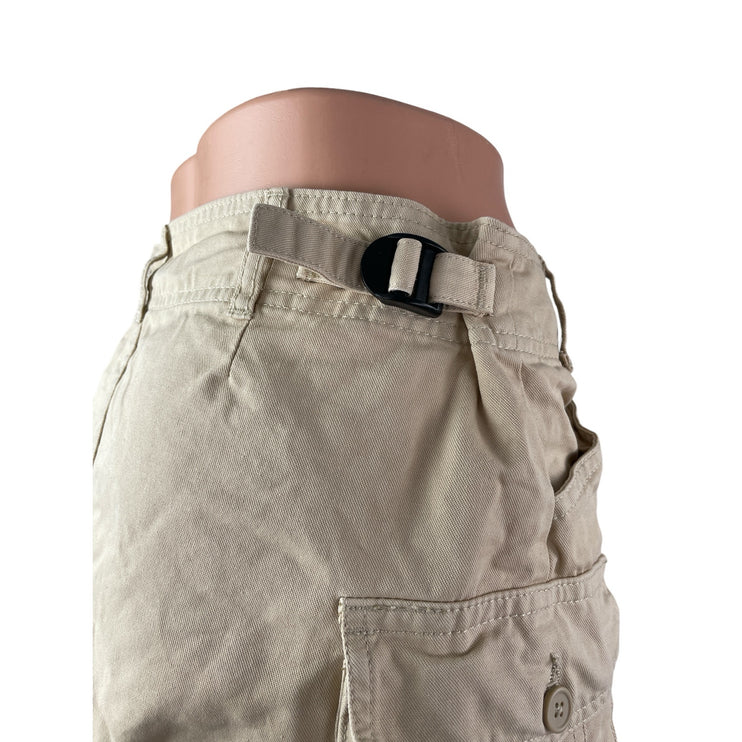 Brandy Melville Women's Khaki High Waisted Mini Straight Cargo Skort Skirt 2-4