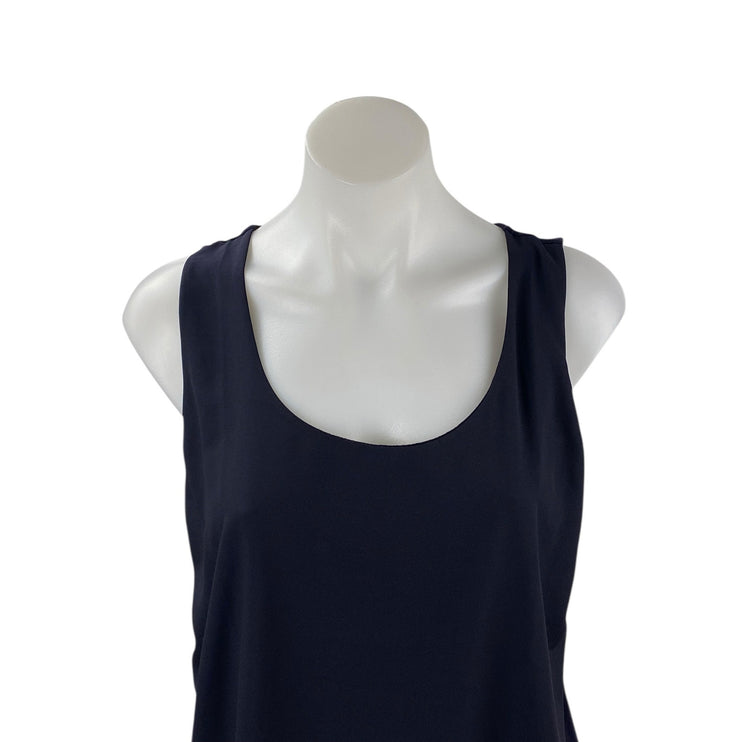 Ann Taylor Women's Black Sleeveless Scoop Neck Basic Cami Camisole Tank Top Sz M