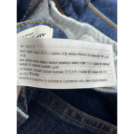 Abercrombie & Fitch 90's Straight Blue Ultra High Rise Denim Jeans Pants Size 8