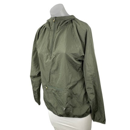 Old Navy Active Women's Green Hoodie Hooded Half Zip Athletic Track Jacket Sz S