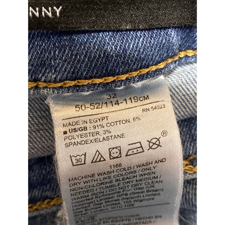 Banana Republic Women's Blue Medium Wash High Rise Skinny Denim Jeans Size 32