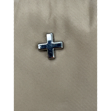 Peta & Jain Paloma Beige Cappuccino Nylon Crossbody Strap Hobo Bag Handbag OS