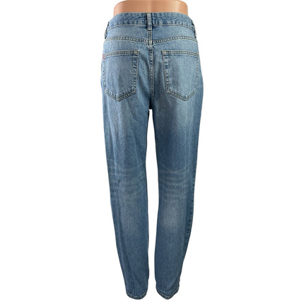 Urban Outfitters BDG Womens Blue Tapered Leg Mom High Rise Denim Jeans Pants 26