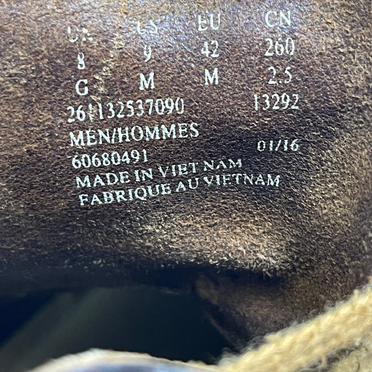 Clarks Originals Desert Mali Brown Leather Lace Up Distressed Ankle Boots Sz 9M