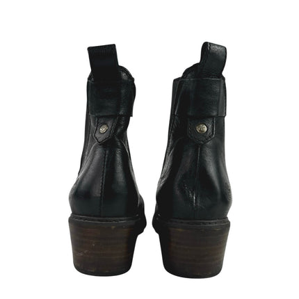 Timberland Sutherlin Bay Women's Black Leather Slip-On Chelsea Ankle Boots 7