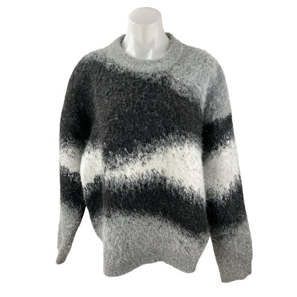 Zara Multicolor Colorblock Crew Neck Long Sleeve Sweatshirt Sweater Top Size L