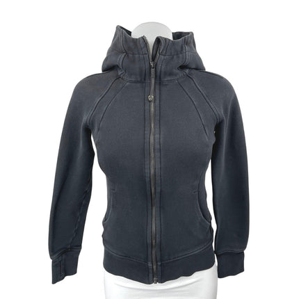 Lululemon Scuba Women's Black Long Sleeve Hoodie Hooded Sweatshirt Jacket Size 4