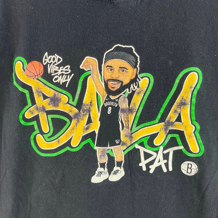 Gildan Good Vibes Only Bala Pat Mens Blue Patty Mills Graphic Tee T-Shirt Top XL