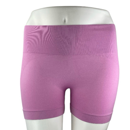 Set Active Women's Pink Mid Rise Yoga Running Workout Athletic Biker Shorts XL