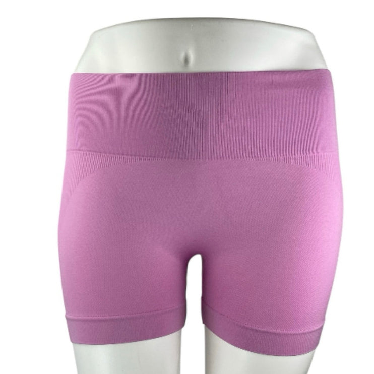 Set Active Women's Pink Mid Rise Yoga Running Workout Athletic Biker Shorts XL